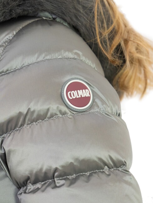 DELUXE Women's down jacket with fur hood dark steel-dark steel - Women's down jackets