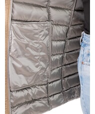 COLMAR DELUXE Women's down jacket with fur hood dark coffee cream-da - Women's down jackets - 4