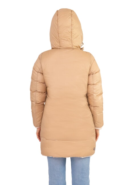 DELUXE Long reversible down jacket with hood incense-arizona - Women's down jackets