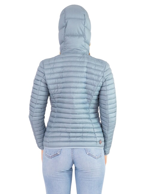 DELUXE Medium weight padded jacket with hood polar-darksteel - Women's down jackets