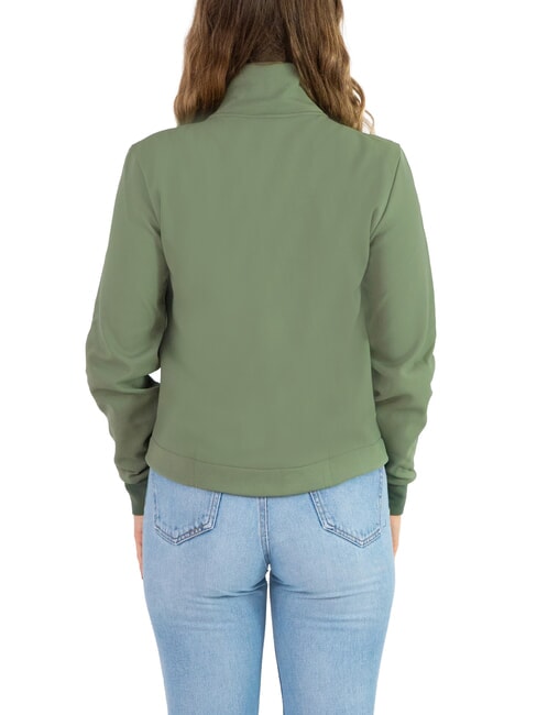 COMMUTER Women's high-neck sweatshirt with zip mud - Women's Sweatshirts