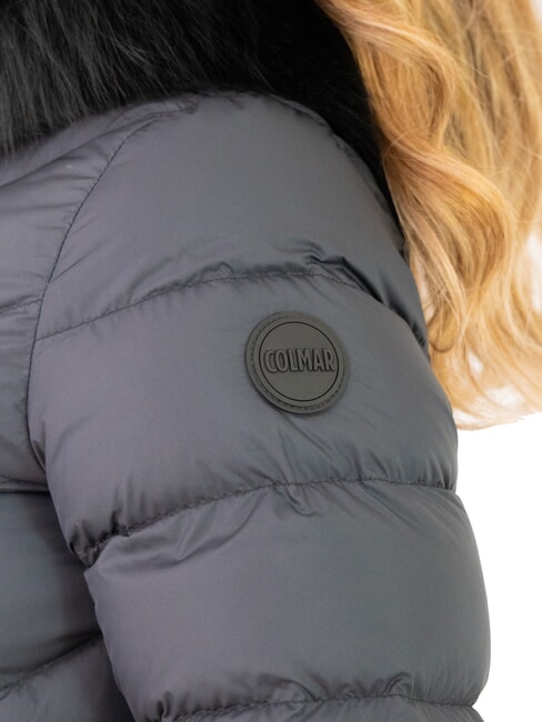 CAPTION Women's down jacket with hood black - Women's down jackets