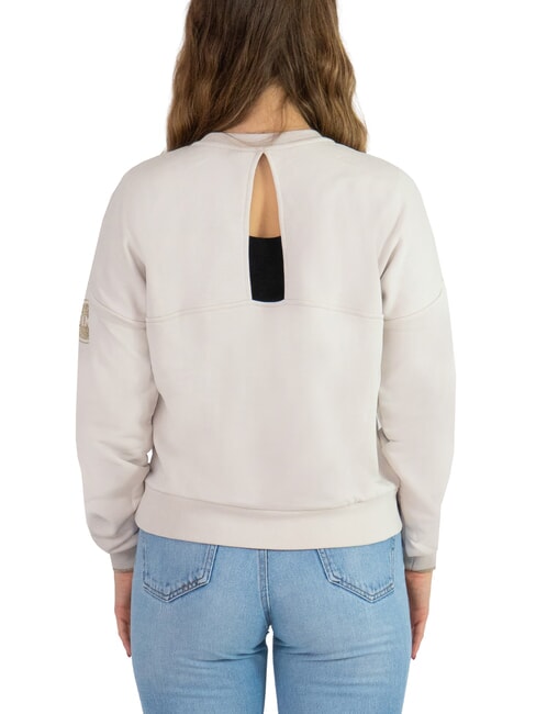 CONNECTIVE Cut-out back sweatshirt with glitter details porcelain - Women's Sweatshirts