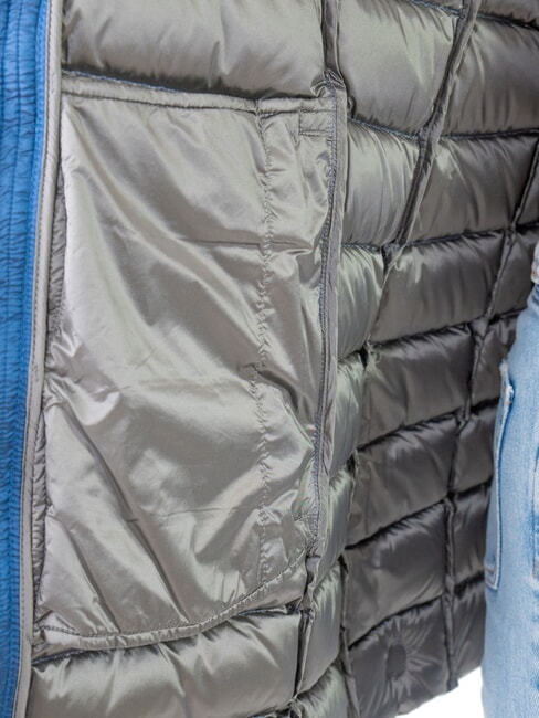 DELUXE Women's down jacket with fur hood darkoxford-darkste - Women's down jackets