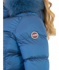 COLMAR DELUXE Long padded down jacket with hood darkoxford-darkste - Women's down jackets - 3
