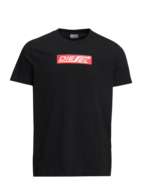 T-JUST Cotton T-shirt black - T-shirt