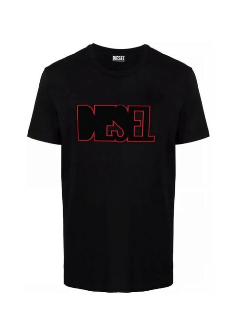 T-DIEGOR Cotton T-Shirt black - T-shirt