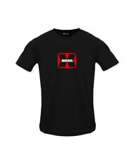 DIESEL T-DIEGOR Cotton T-shirt black - T-shirt - 3