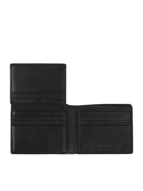 RAUL Leather wallet with flap black - Men’s Wallets
