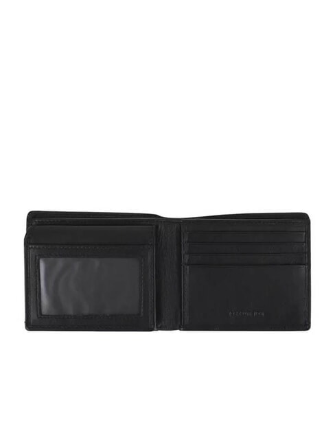 RAUL Leather wallet with flap black - Men’s Wallets
