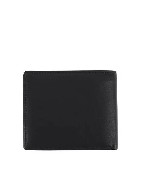 RAUL Leather wallet with flap black - Men’s Wallets