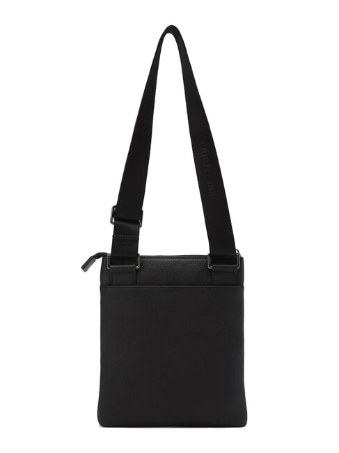 MADDOX Flat multi-pocket leather bag black - Over-the-shoulder Bags for Men