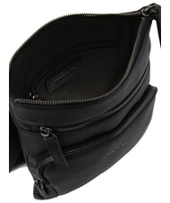 CERRUTI MADDOX Flat multi-pocket leather bag black - Over-the-shoulder Bags for Men - 6