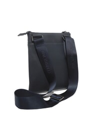 CERRUTI MADDOX Flat multi-pocket leather bag blue - Over-the-shoulder Bags for Men - 3