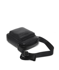 CERRUTI BRAD Leather bag with pocket black - Over-the-shoulder Bags for Men - 6