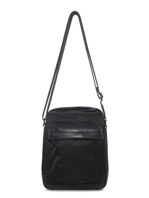 BRAD Leather and nylon bag black - Over-the-shoulder Bags for Men