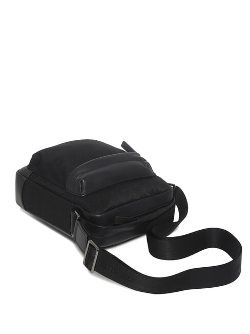 BRAD Leather and nylon bag black - Over-the-shoulder Bags for Men