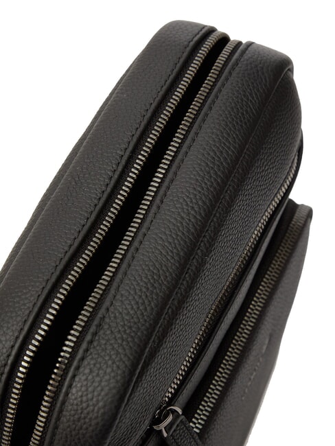 MADDOX Multi-pocket leather bag black - Over-the-shoulder Bags for Men