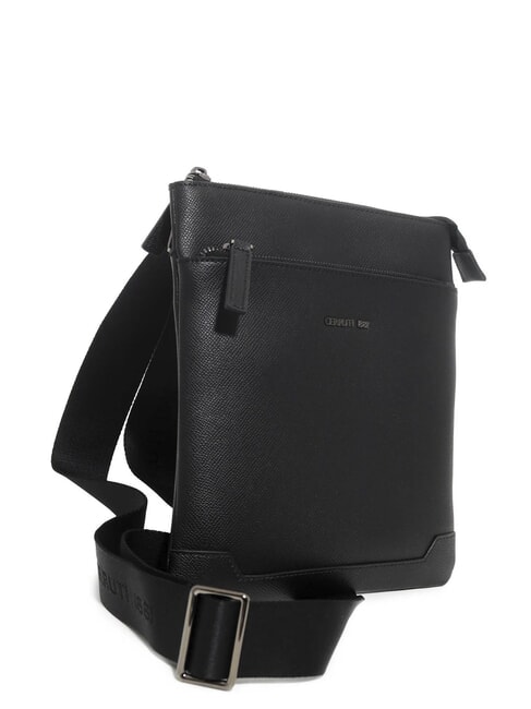 JAKE Flat leather bag black - Over-the-shoulder Bags for Men