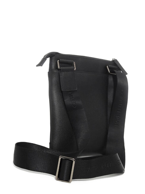 JAKE Flat leather bag black - Over-the-shoulder Bags for Men