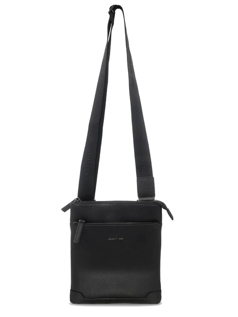 JAKE Flat leather bag black - Over-the-shoulder Bags for Men