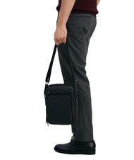 CERRUTI RORY Smooth leather multi-pocket bag black - Over-the-shoulder Bags for Men - 4