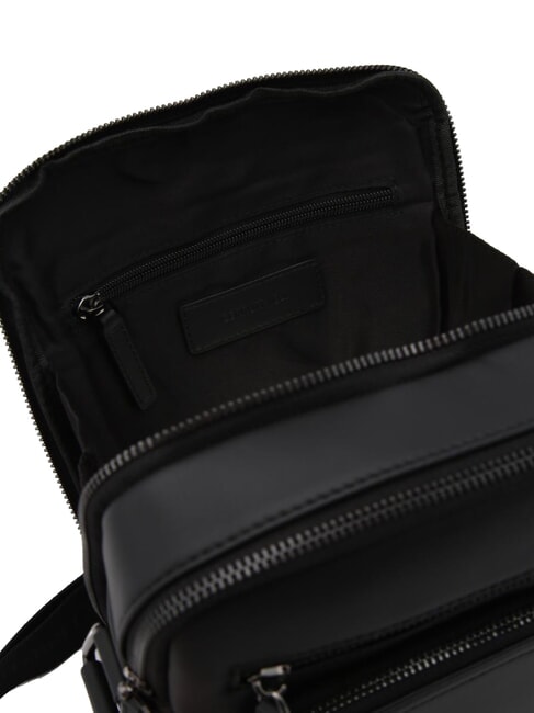 RORY Smooth leather multi-pocket bag black - Over-the-shoulder Bags for Men