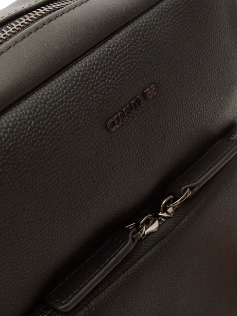 JEREMY Leather bag with pocket black - Over-the-shoulder Bags for Men