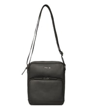 CERRUTI JEREMY Leather bag with pocket black - Over-the-shoulder Bags for Men - 6