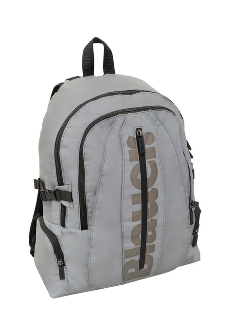 SPLASH Glossy logo backpack, 15.6" laptop holder silver - Laptop backpacks