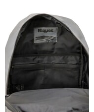 BLAUER SPLASH Glossy logo backpack, 15.6" laptop holder silver - Laptop backpacks - 5