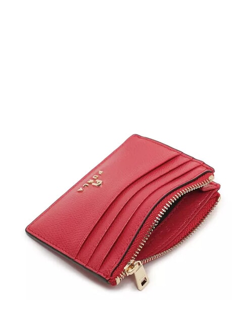 CAMELIA Leather card holder / coin purse RUBY - Women’s Wallets