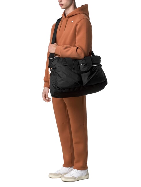 ARDELU Large duffel bag with shoulder strap black pure - Duffle bags