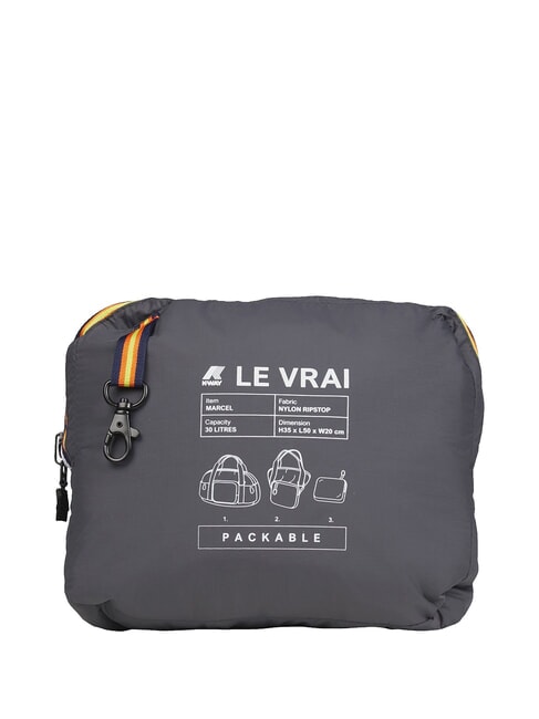 LE VRAI 4.0 MARCEL Waterproof duffel bag grey shadow dk - Duffle bags