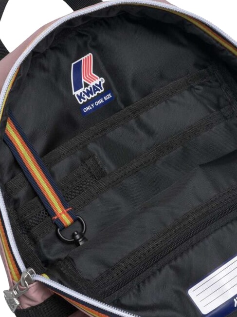 LAON Small nylon backpack pinkish roses - Backpacks & School and Leisure