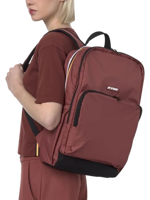GIZY Nylon backpack for 15" laptop red syrah - Laptop backpacks