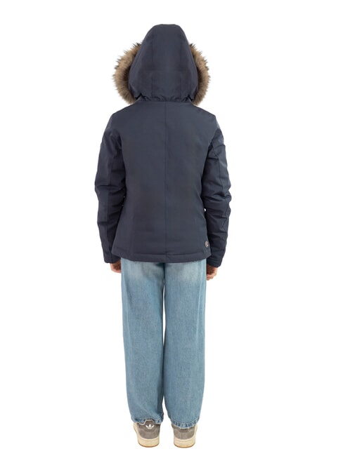 PURENESS KIDS Padded jacket with hood navy blue - Baby Jackets