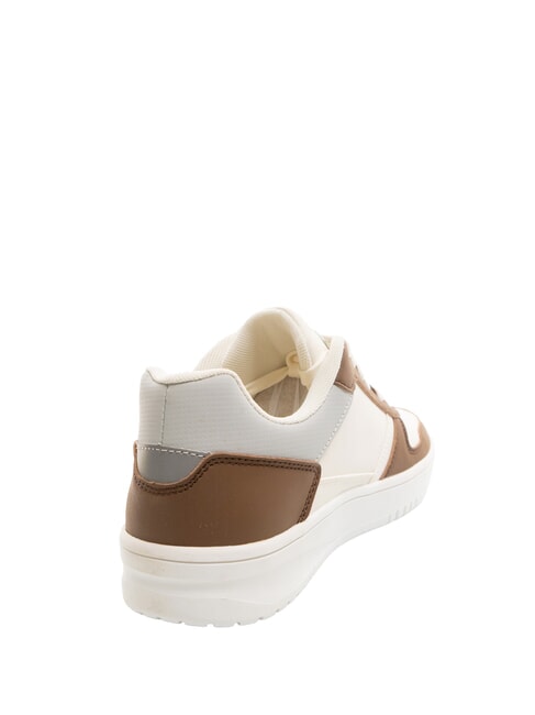 TE Color-block sneakers white/brown - Unisex shoes