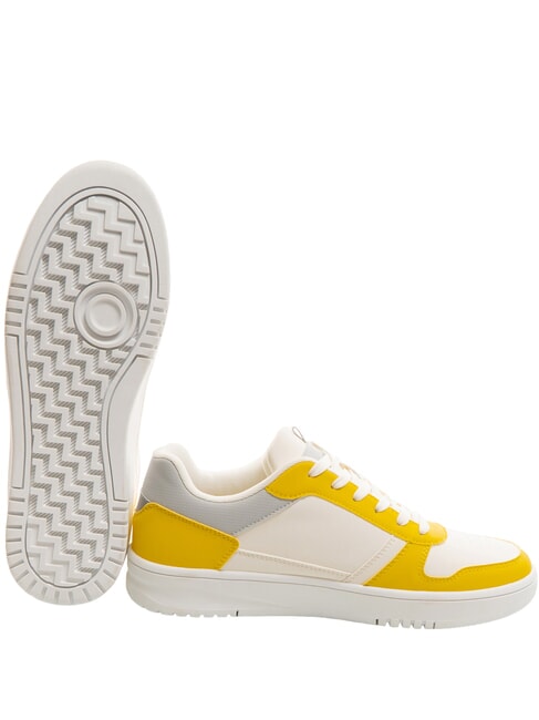 TE Color-block sneakers white/yellow - Unisex shoes