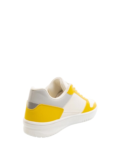 TE Color-block sneakers white/yellow - Unisex shoes