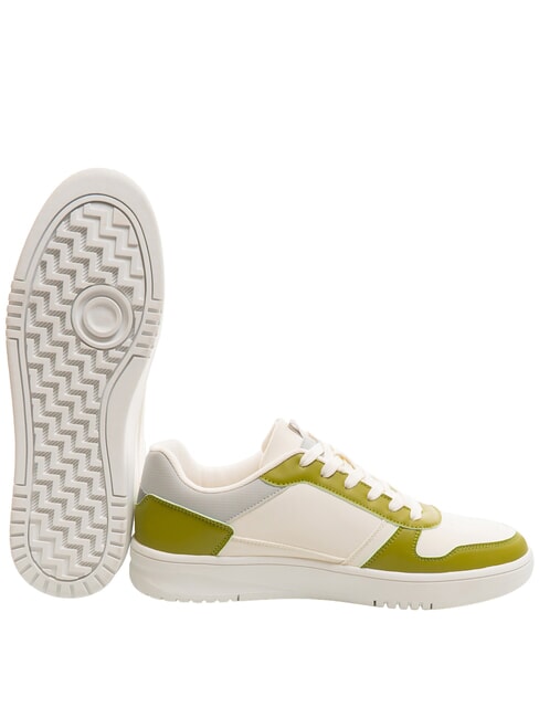 TE Color-block sneakers white/green - Unisex shoes