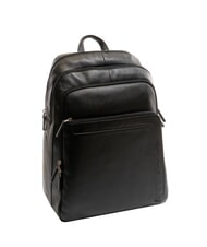 PIQUADRO X1 15.6" leather laptop backpack Black - Laptop backpacks - 4