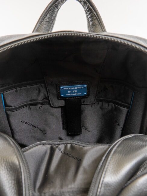 X1 15.6" leather laptop backpack Black - Laptop backpacks