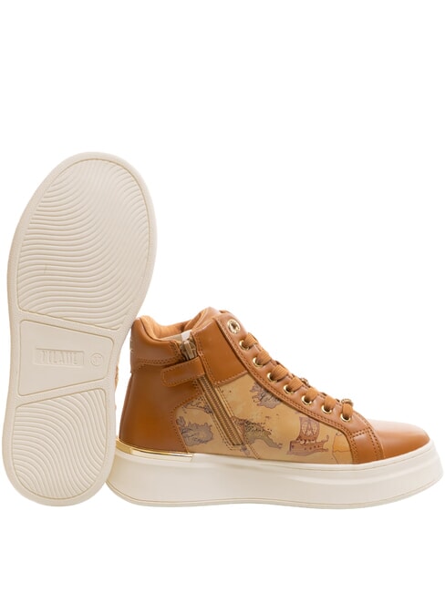 GEO High-top sneakers Leather / Geo Beige - Women&rsquo;s shoes