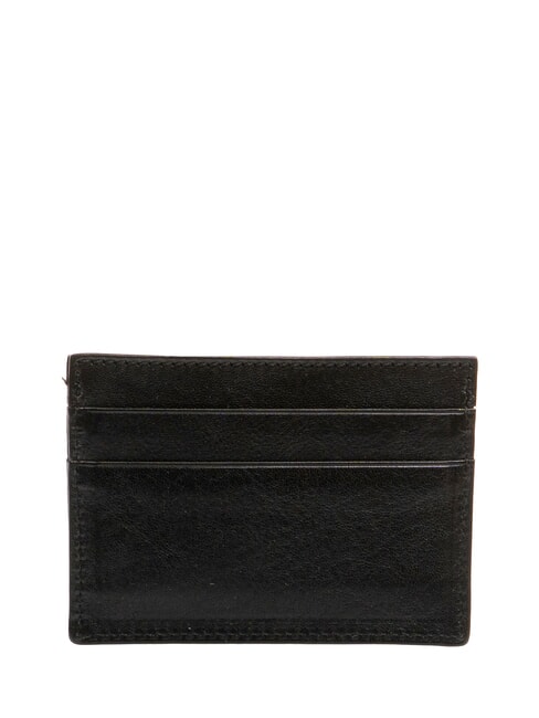 LIFE Flat leather card holder black - Men’s Wallets