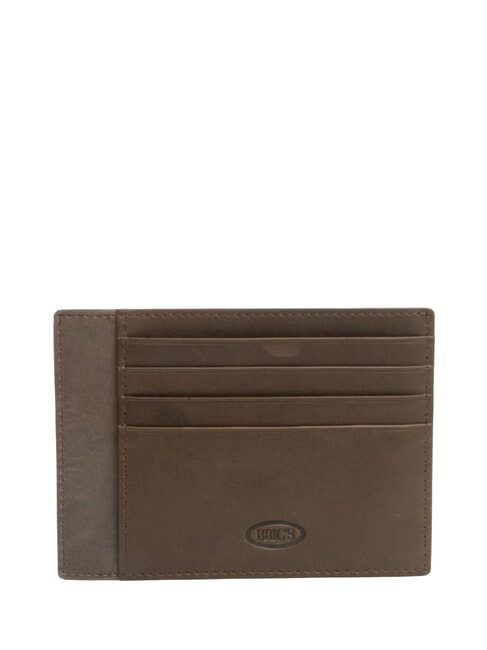STELVIO Flat leather card holder GREY - Men&rsquo;s Wallets