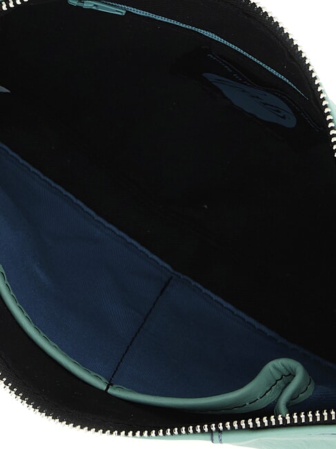 BEYONCE M Leather clutch bag with shoulder strap light green - Women’s Bags