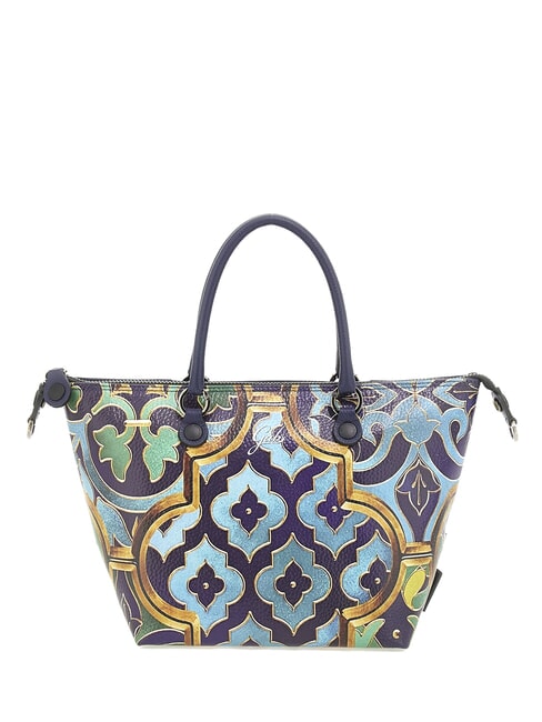 G3 PLUS MEDIUM MULTICOLOR Transformable flat shopping bag ornamental stained glass window - Women’s Bags