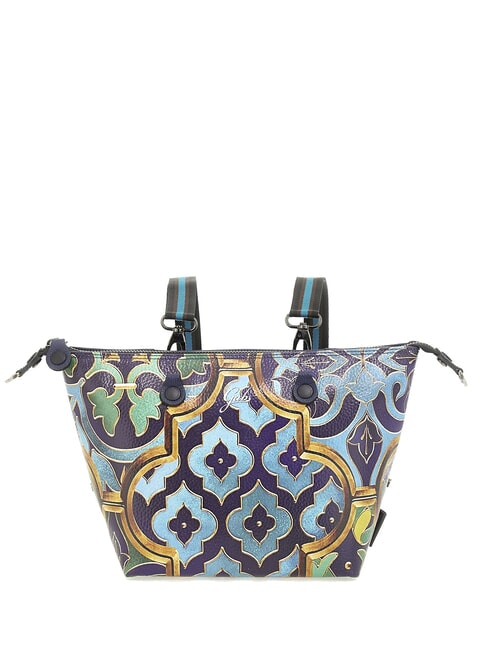 G3 PLUS MEDIUM MULTICOLOR Transformable flat shopping bag ornamental stained glass window - Women’s Bags