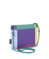 GABS BEYONCE POP M Leather clutch bag with shoulder strap geometric purple - Women’s Bags - 3